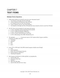 Media Studies Chapter 7 Which radio facilities are currently reserved to meet educational needs