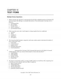 Media Studies Chapter 10 Media consumers pay attention to communication that fits their established opinions