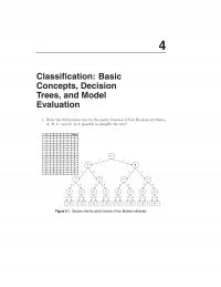 Database Storage & Design Chapter 4 Classication Basicconcepts Decisiontrees And Modelevaluation Draw The Full Decision Tree For The