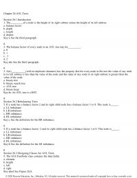 Programming Languages Chapter 26 Avl Trees Section Introduction The Node The Height Its Right Subtree