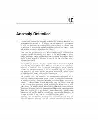 Database Storage & Design Chapter 10 Anomaly Detection Compare And Contrast The Dierent Techniques For Anomaly Detection That