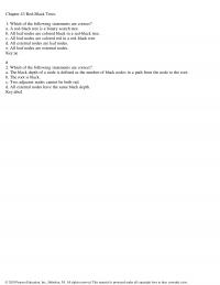 Programming Languages Chapter 43 Redblack Trees Which The Following Statements Are Correct Redblack Tree Binary