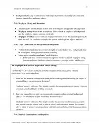 Management Chapter 7 Selecting Human Resources Background Checking Critical For Wide Range Positions Including