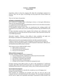 Acquisition Lecture Notes