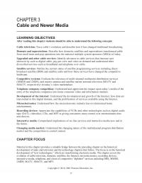 Media Studies Chapter 3 Cable And Newer Media Learning Objectives After Reading This Students