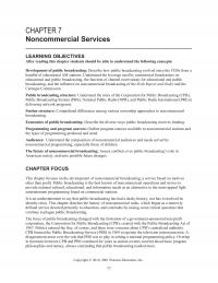 Media Studies Chapter 7 Noncommercial Services Learning Objectives After Reading This Students Should Able