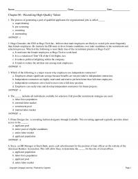 Management Chapter 6&nbsp;The process of
generating a pool of qualified applicants for organizational jobs is
called&nbsp;