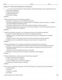 Management Chapter 10&nbsp;Performance
management is a part of performance appraisal