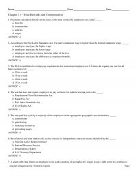 Management Chapter 11&nbsp;According to the Fair
Labor Standards Act, if a state’s minimum wage is higher&nbsp;