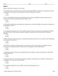 International Business Chapter 1&nbsp;The Sarbanes-Oxley
Act (SOX), which was enacted in 2002, required MNCs and other&nbsp;