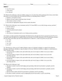 International Business Chapter 5&nbsp;Which of the
following is the most unlikely strategy for a U.S.&nbsp;