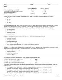 International Business Chapter 7&nbsp;Assume the following
information for a bank quoting on spot exchange rates