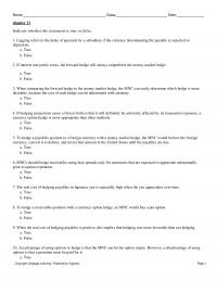International Business Chapter 11&nbsp;Lagging refers to the
delay of payment by a subsidiary if the currency