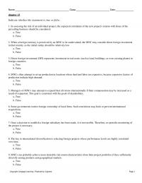 International Business Chapter 13&nbsp;In assessing the risk
of an individual project, the expected correlation&nbsp;
