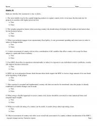International Business Chapter 16&nbsp;The most reliable way
for the capital budgeting analysis to capture&nbsp;