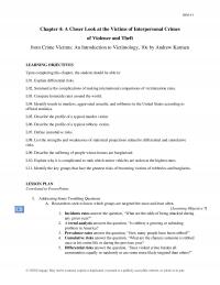 Counseling Chapter 4 Irm Closer Look The Victims Interpersonal Crimes Violence And Theft From