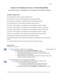 Counseling Chapter 5 Irm The Ongoing Controversy Over Shared Responsibility From Crime Victims Introduction