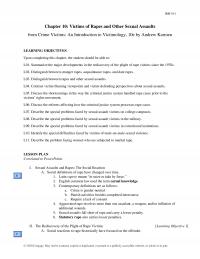 Counseling Chapter 10 Irm Victims Rapes And Other Sexual Assaults From Crime Victims Introduction