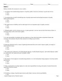 Management Chapter 1 According to the
manufacturing perspective of quality