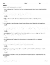 Management Chapter 2 Setting simple goals
is one of the practices that is used for implementing leadership as a quality&nbsp;