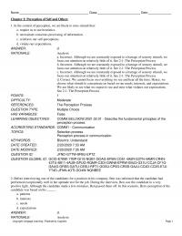Media Studies Chapter 2 Perception Self And Others The Context Perception Are