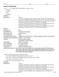 Media Studies Chapter 4 Verbal Messages Complete Unit Talk Bounded Speakers Silence