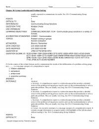 Media Studies Chapter 10 Group Leadership And Problem Solving Usually Expected Communicate