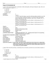 Media Studies Chapter 13 Presentational Aids The Context Presentational Aids Actual Objects