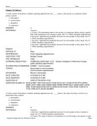 Media Studies Chapter 15 Delivery The Context The Phases Public Speaking Apprehension
