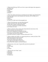 International Business Chapter 11 Muhammad His Prophet The Written Record Muhammads Revelation The Collected Sayings And