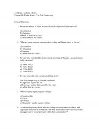 International Business 16 All These Are Correct Which Country Legally Requires Veiling Saudi Arabia Egypt