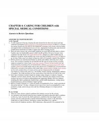 Elementary Education Chapter 4 Caring For Children With Special Medical Conditions&nbsp;