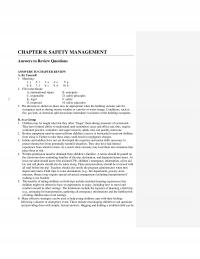 Elementary Education Chapter 8 Safety Management Yourself Matching Fill