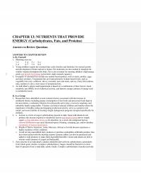 Elementary Education Chapter 13 Nutrients That Provide Energy Carbohydrates Fats And Proteins&nbsp;