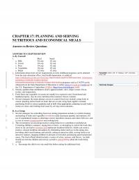 Elementary Education Chapter 17 Information about food service requirements in early childhood programs&nbsp;