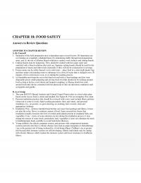 Elementary Education Chapter 18 Sanitation of the food preparation area is dependent upon several factors.