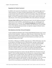 Management Chapter 2 The Legal Environment Regulations For Federal Contractors Addition The Various Laws