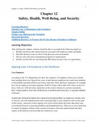 Management Chapter 12 Safety Health Wellbeing And Security Safety Health Wellbeing And Security