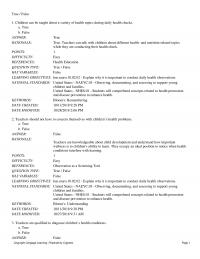 Elementary Education Chapter 2 Children Can Taught About Variety Health Topics During Daily Health
