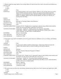 Elementary Education Chapter 19 Schools Should Discourage Families From Joining Children For Lunch Because This Creates