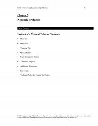 Networking Chapter 5 will introduce students to the purpose of network protocols