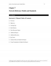 Networking Chapter 7 will introduce students to the OSI reference model layers and how they