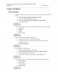 Networking Chapter 10 In which of the following areas does a WAN differ from an internetwork