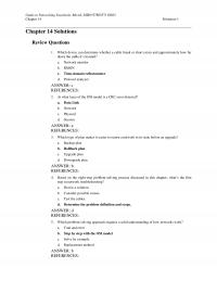 Networking Chapter 14 Which device can determine whether a cable break or short exists and approximately&nbsp;