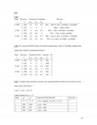 Industrial Engineering Chapter 5 The recurrent MDP model of machine maintenance with LP variables added