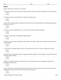Management Chapter 9&nbsp;The Social Security
system is aimed at providing a minimum subsistence&nbsp;