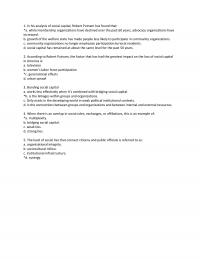 Business Development Chapter 7 Robert Putnam The Factor That Has Had The Greatest Impact The Loss