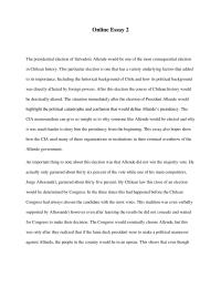 The Election Of Salvadore Allende