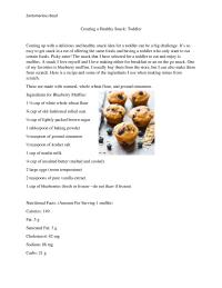 Creating A Health Snack