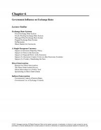 International Business Chapter 6 Government Influence Exchange Rates Lecture Outline Exchange Rate Systems Fixed Exchange